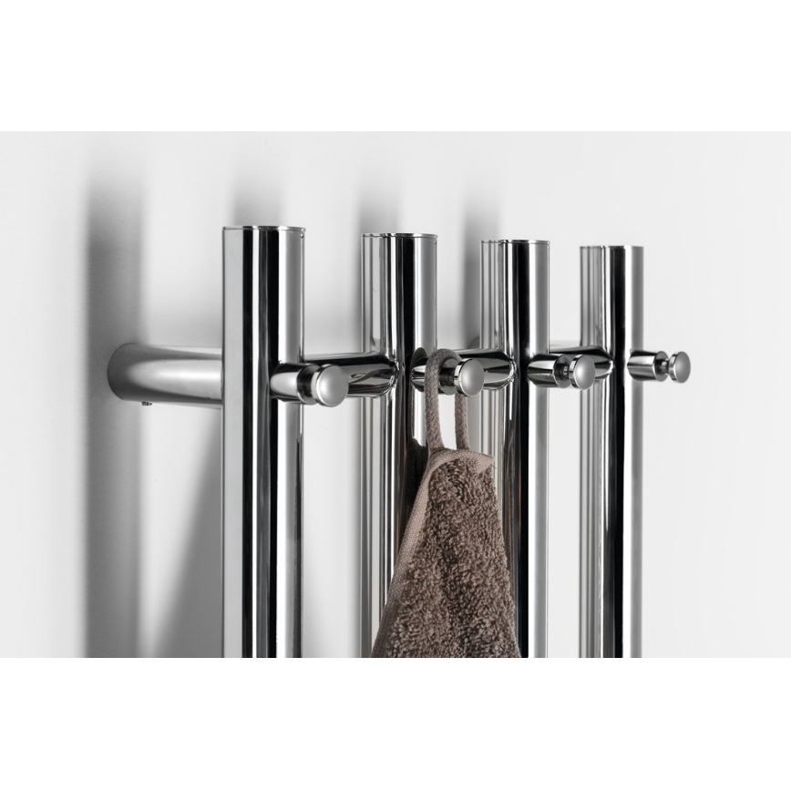 Sapho - Elektrisk håndklædeholder PAPINADO 85W/230V 120 cm skinnende krom højre