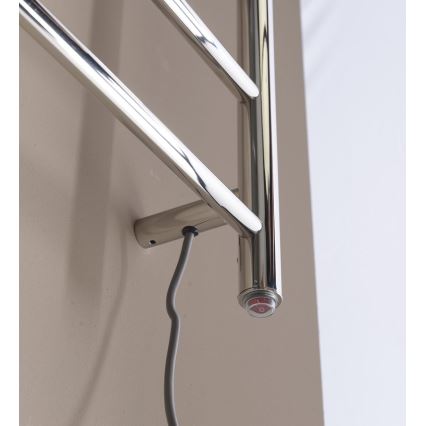Sapho - Elektrisk håndklædeholder REDONDO 130W/230V 150 cm skinnende krom højre rund