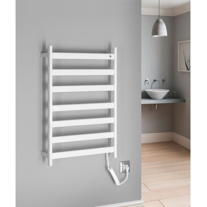 Sapho - Elektrisk håndklædetørrer ELIAS 105W 73x49 cm mat hvid