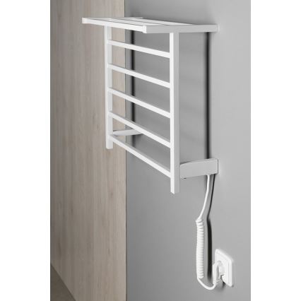 Sapho - Elektrisk håndklædetørrer ELZOR 60W  47x50 cm mat hvid