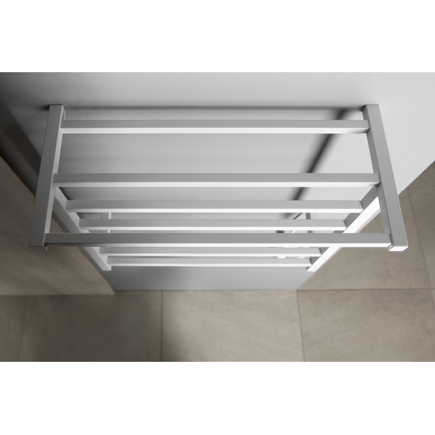 Sapho - Elektrisk håndklædetørrer ELZOR 60W  47x50 cm mat hvid