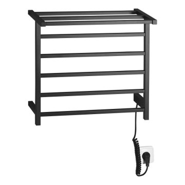 Sapho - Elektrisk håndklædetørrer ELZOR 60W 47x50 cm mat sort