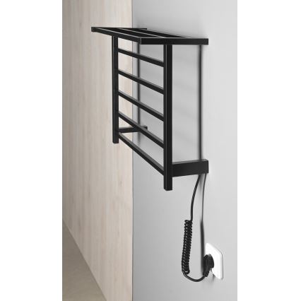 Sapho - Elektrisk håndklædetørrer ELZOR 60W 47x50 cm mat sort