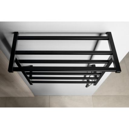 Sapho - Elektrisk håndklædetørrer ELZOR 60W 47x50 cm mat sort
