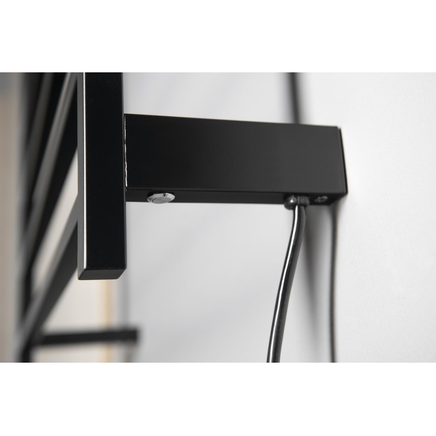 Sapho - Elektrisk håndklædetørrer ELZOR 60W 47x50 cm mat sort