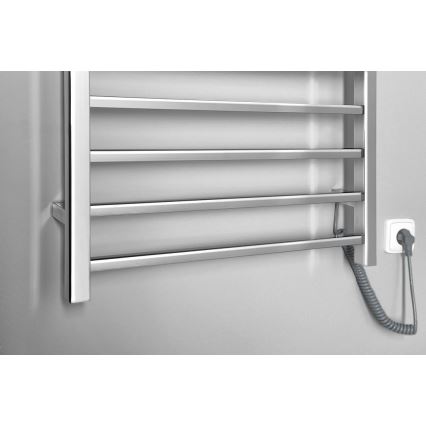 Sapho - Elektrisk håndklædetørrer ESKINADO 130W 150x60 cm rustfrit stål/poleret krom
