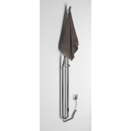 Sapho - Elektrisk håndklædetørrer med timer DUOPASSO 45 W 170x12 cm poleret krom