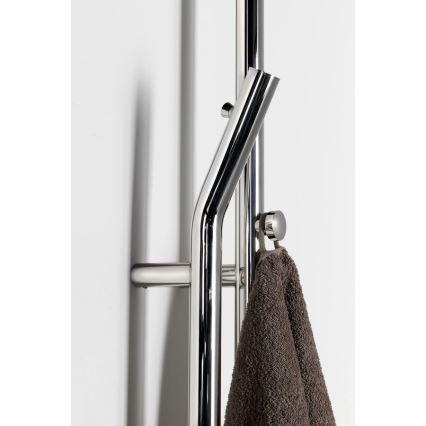 Sapho - Elektrisk håndklædetørrer med timer DUOPASSO 45 W 170x12 cm poleret krom