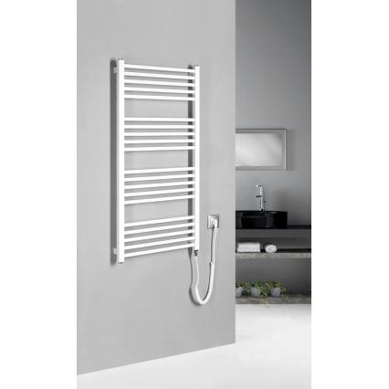 Sapho - Elektrisk håndklædetørrer METRO-E 400W 106x50 cm hvid