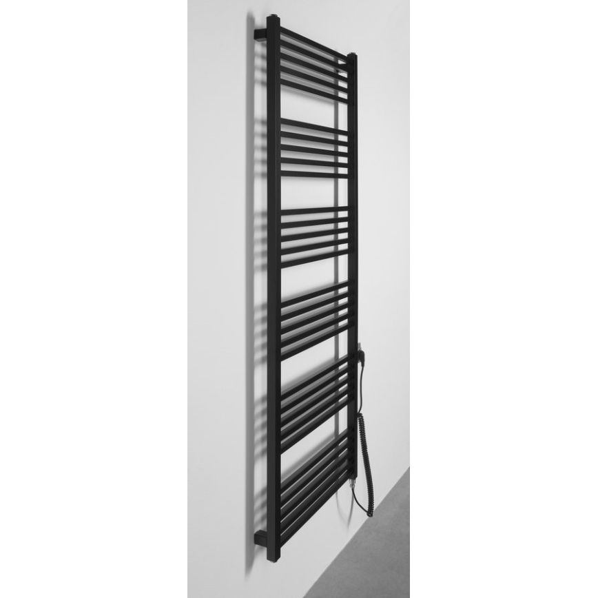 Sapho - Elektrisk håndklædetørrer METRO-E 800W 162x60 cm mat sort