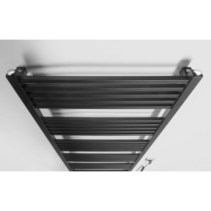 Sapho - Elektrisk håndklædetørrer METRO-E 800W 162x60 cm mat sort