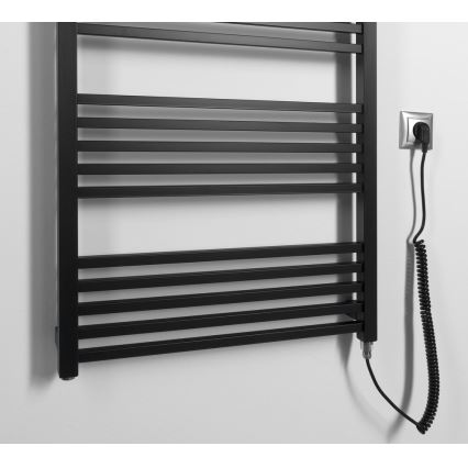 Sapho - Elektrisk håndklædetørrer METRO-E 800W 162x60 cm mat sort