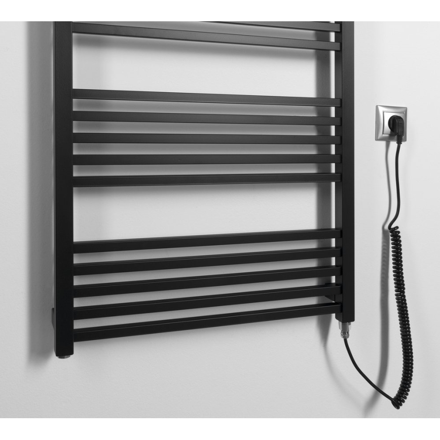 Sapho - Elektrisk håndklædetørrer METRO-E 800W 162x60 cm mat sort