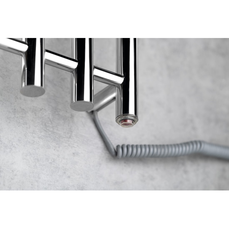 Sapho - Elektrisk håndklædetørrer PAPINADO 85W 120x26 cm poleret krom højre