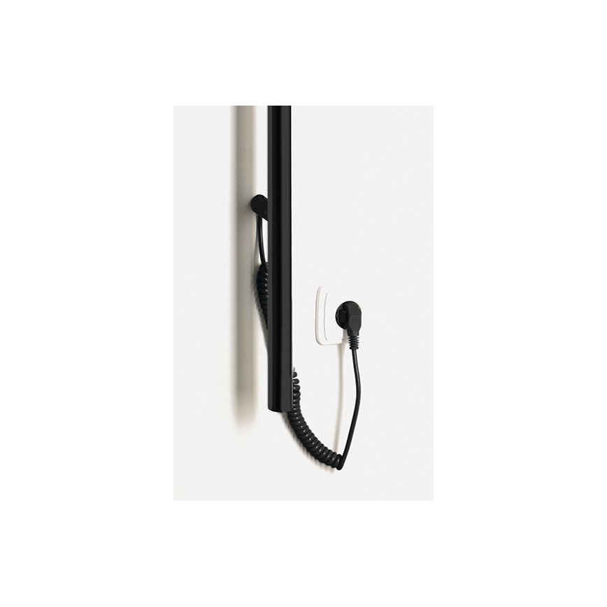Sapho - Elektrisk håndklædetørrer PASADOR 30W 150x15 cm mat sort