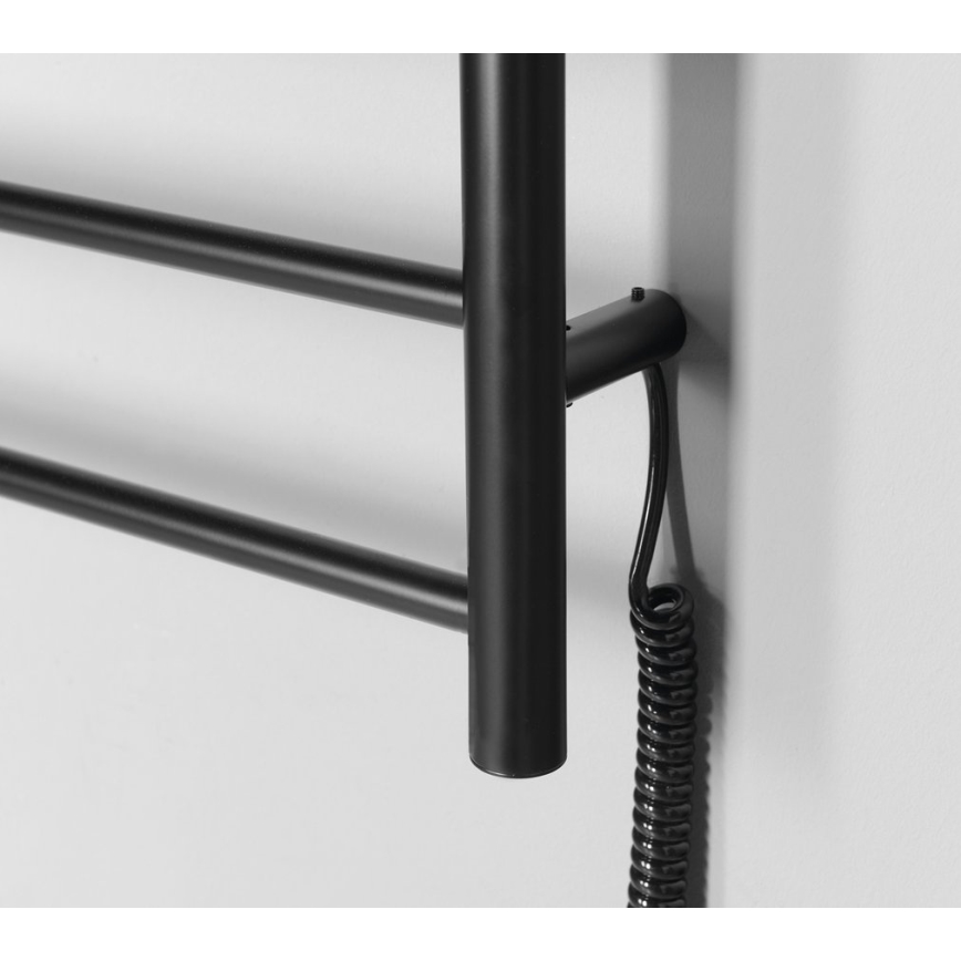 Sapho - Elektrisk håndklædetørrer REDONDO 130W/230V 63x116 cm mat sort