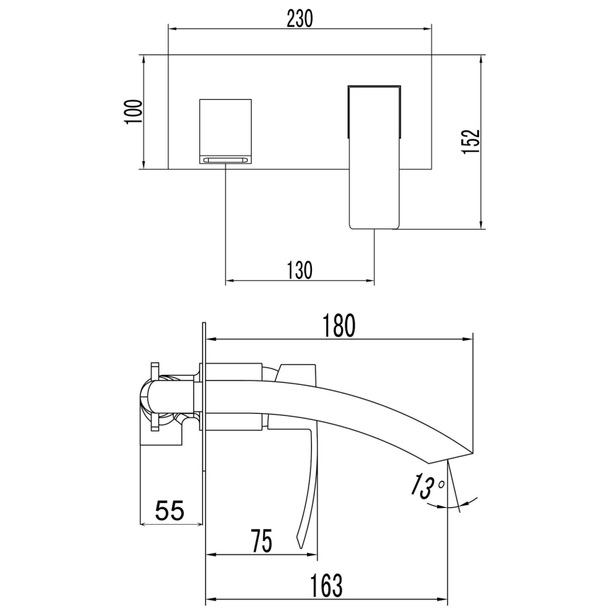 Sapho - GINKO vaskarmatur mat sort