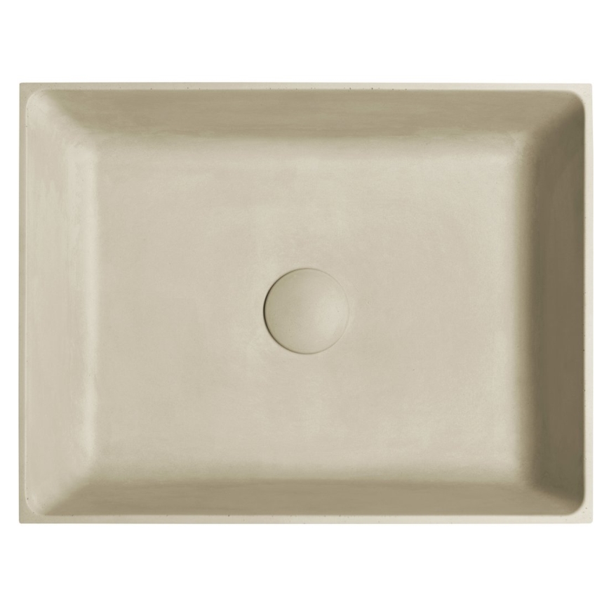Sapho - Håndvask til bordplade FORMIGO 47,5x36,5 cm beton/beige