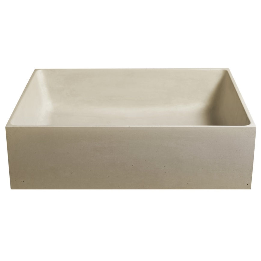 Sapho - Håndvask til bordplade FORMIGO 47,5x36,5 cm beton/beige