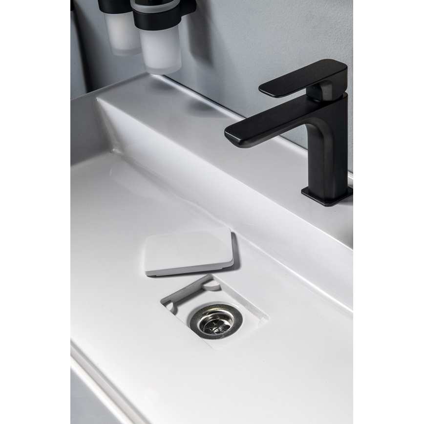 Sapho - Håndvask til bordplade GODIVA 68 x 44 cm marmor/hvid