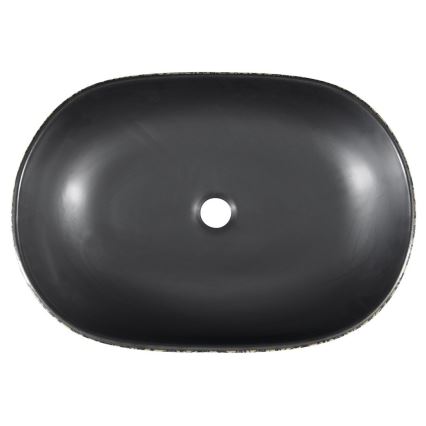 Sapho - Håndvask til bordplade PRIORI 60x40 cm keramik/sort/blå