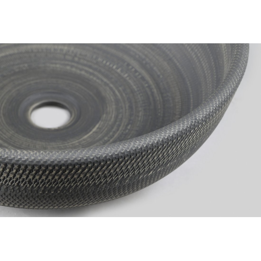 Sapho - Håndvask til bordplade PRIORI Ø 41 cm keramik/grå