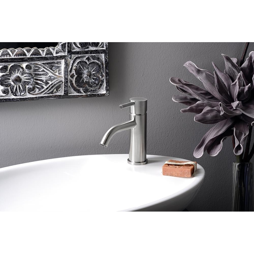 Sapho - Håndvaskarmatur MINIMAL 15,8 cm i rustfrit stål