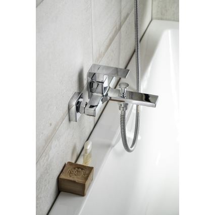 Sapho - Hane til badekar CUBEMIX skinnende krom