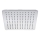 Sapho - Hovedbruser SLIM 25x25 cm poleret rustfri