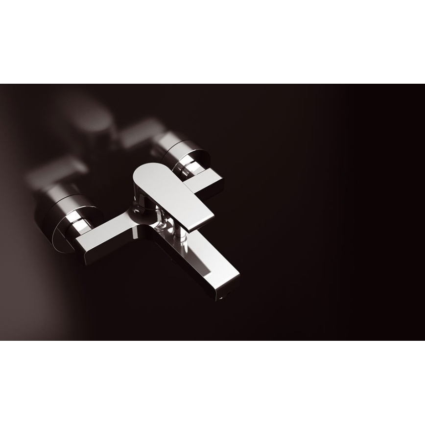 Sapho - KAI badekarbatteri i poleret krom