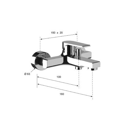 Sapho - KAI badekarbatteri mat sort