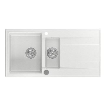 Sapho - Køkkenvask 100x50 cm granit/hvid