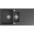 Sapho - Køkkenvask 100x50 cm granit/sort