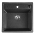 Sapho - Køkkenvask 53x50 cm granit/sort