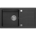 Sapho - Køkkenvask 77x44 cm granit/sort