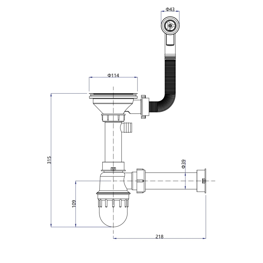 Sapho - Køkkenvask 77x44 cm granit/sort