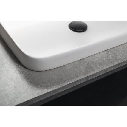 Sapho - Nedfældet håndvask 55x39 cm keramik/hvid