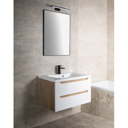 Sapho - Spejl i ramme AROWANA 60x80 cm mat sort