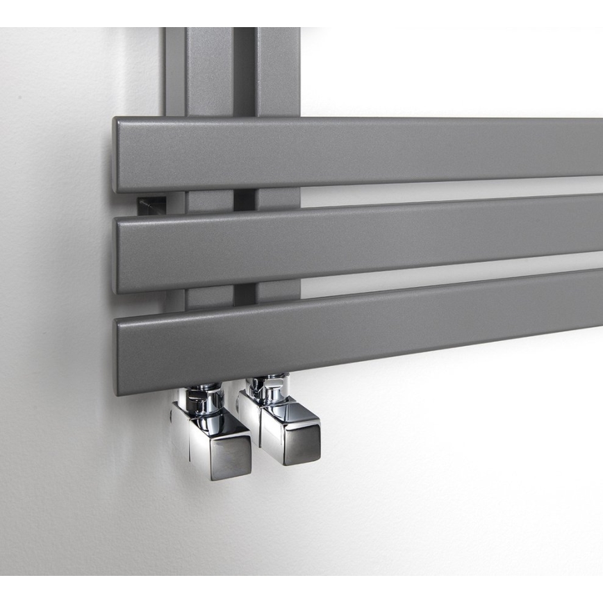 Sapho - Tilslutningssæt til hjørneventiler CUBE 2 stk blank krom