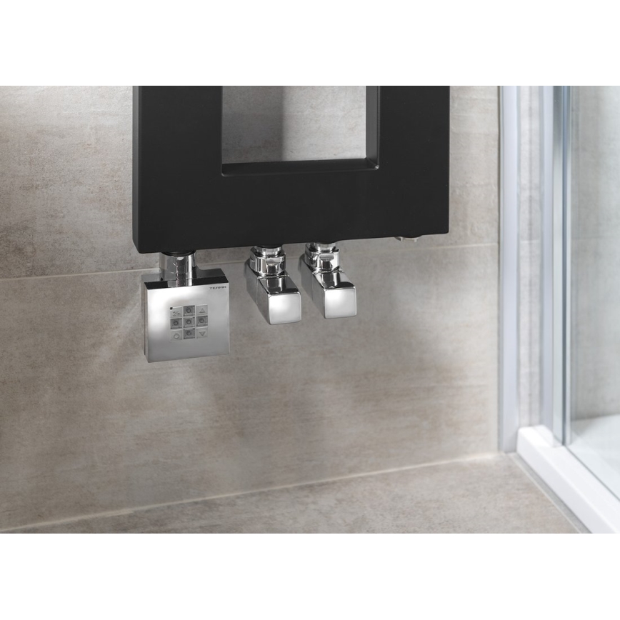 Sapho - Tilslutningssæt til hjørneventiler CUBE 2 stk blank krom