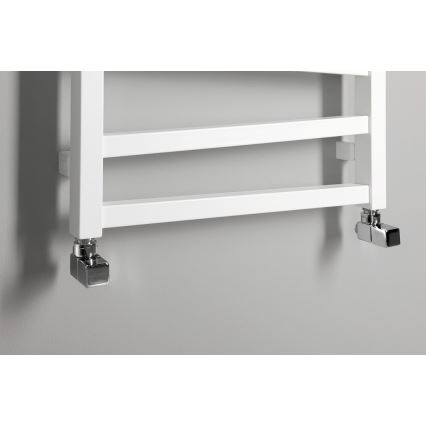 Sapho - Tilslutningssæt til hjørneventiler CUBE 2 stk blank krom