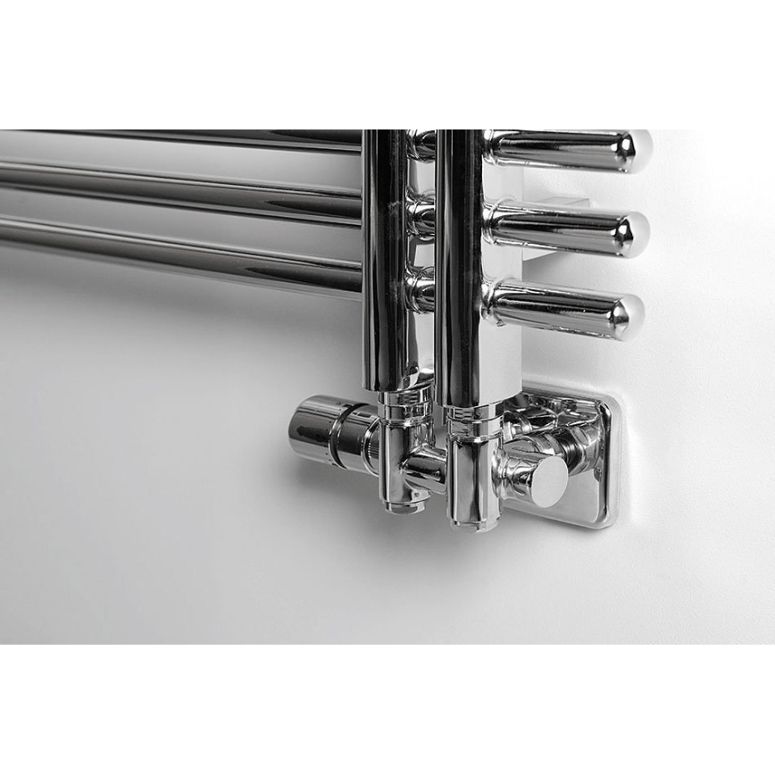 Sapho - Termostatisk tilslutningssæt til midtertilslutning TWIN COMBI venstre/blank krom