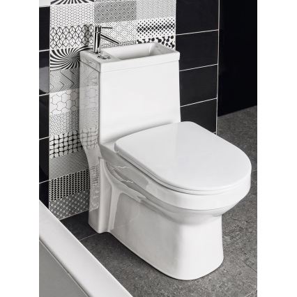 Sapho - Toiletsæde HYGIE SoftClose hvid