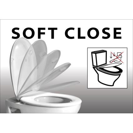 Sapho - Toiletsæde LISA SoftClose hvid
