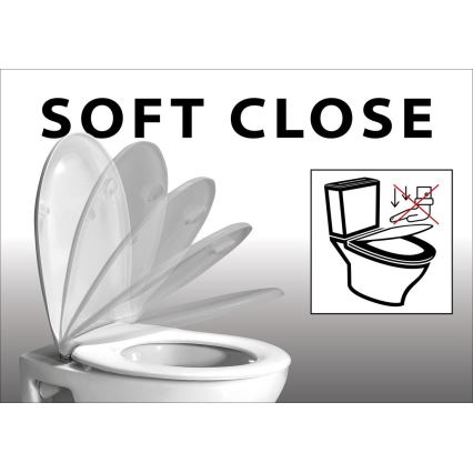 Sapho - Toiletsæde SoftClose EDITA hvid