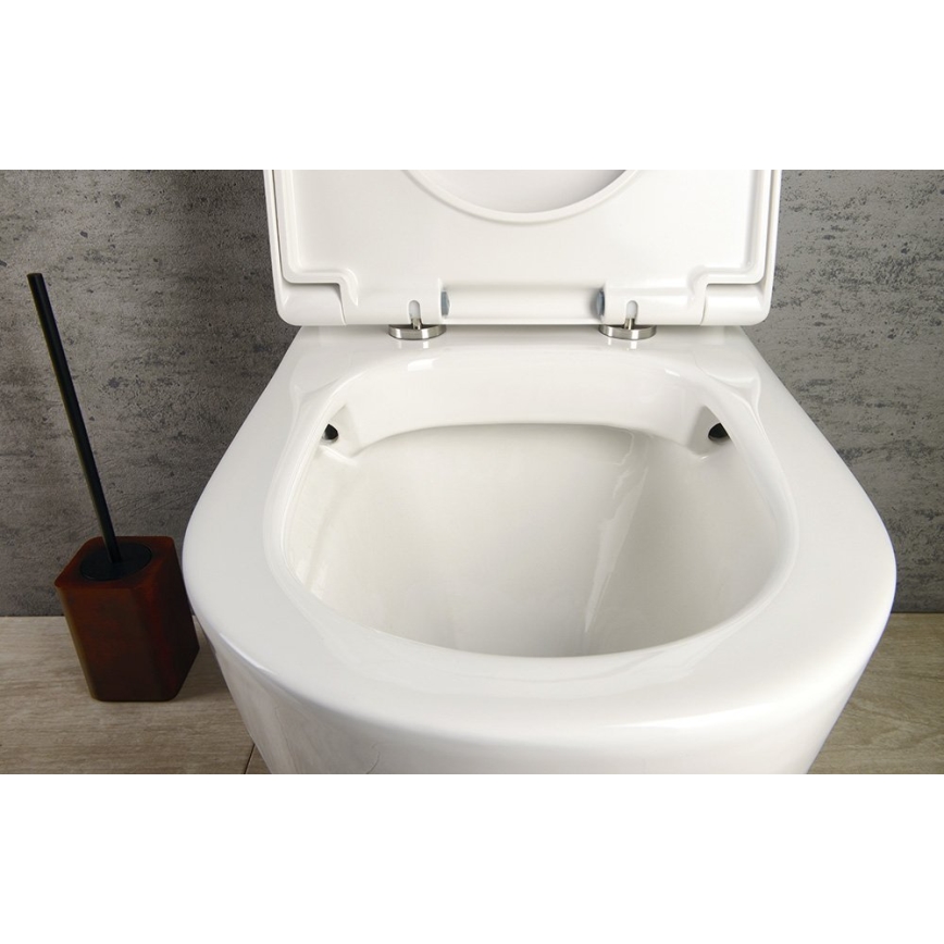 Sapho - TURKU kombineret WC, bund-/bagudafløb, keramik, hvid