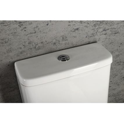 Sapho - TURKU kombineret WC, bund-/bagudafløb, keramik, hvid