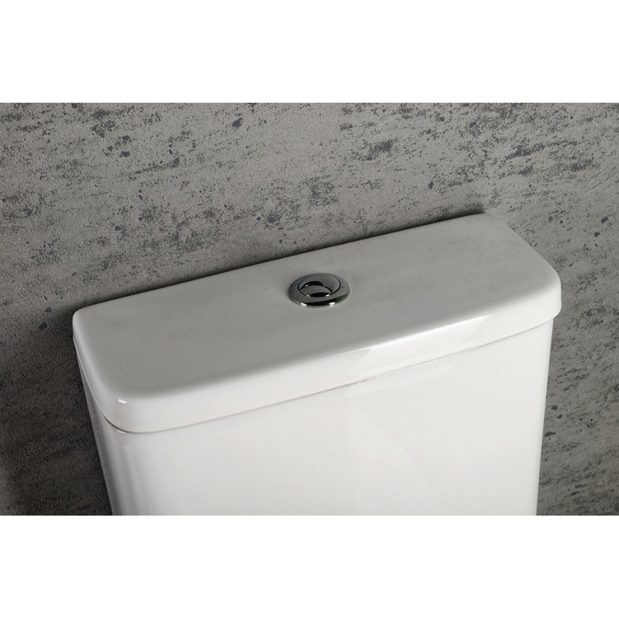 Sapho - TURKU kombineret WC, bund-/bagudafløb, keramik, hvid