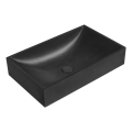 Sapho - Vask til bordplade 58x36 cm beton/sort