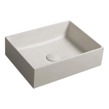 Sapho - Vask til bordplade FORMIGO 47,5 x 36,5 cm beton/mat sandfarvet